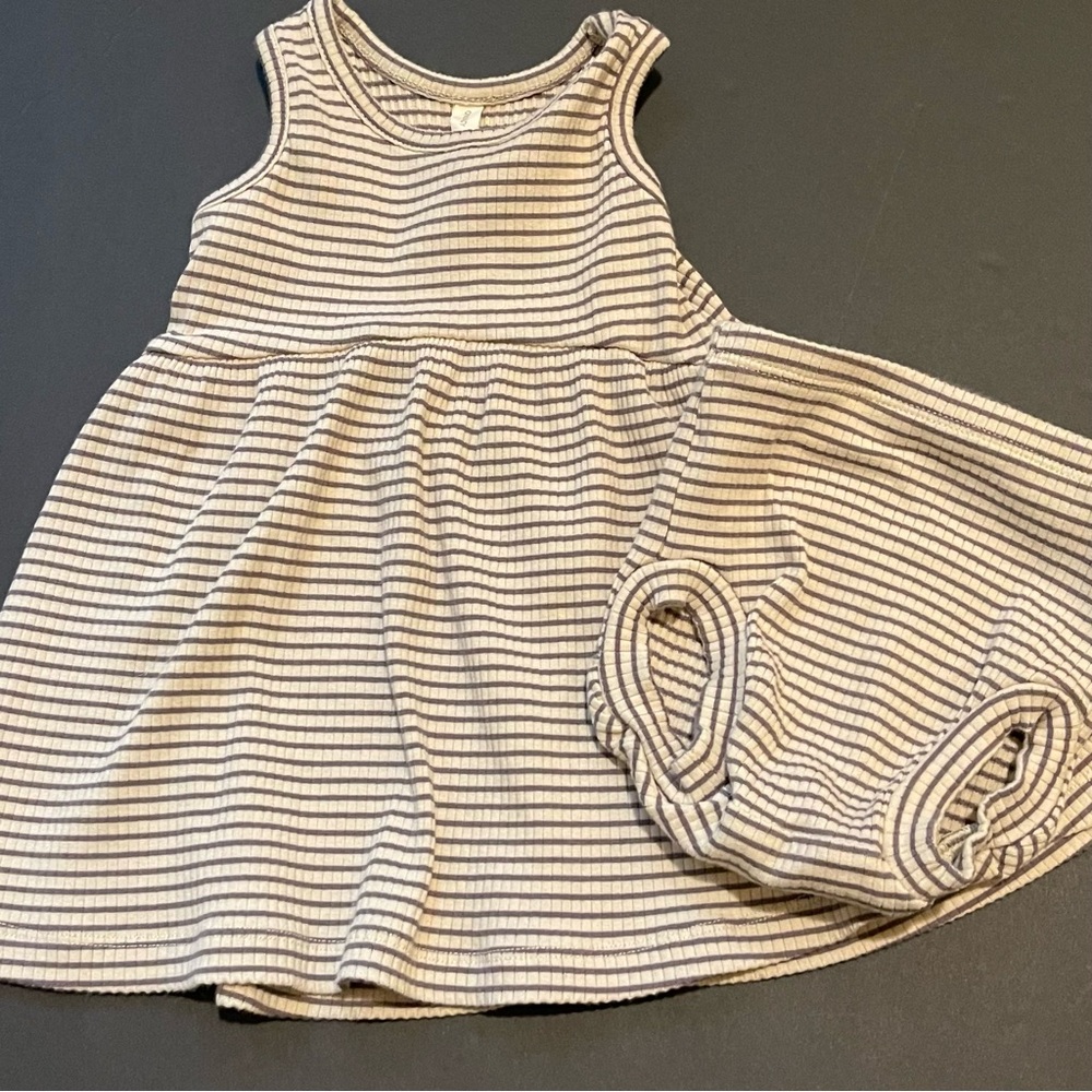 Quincy Mae dress and bloomer set